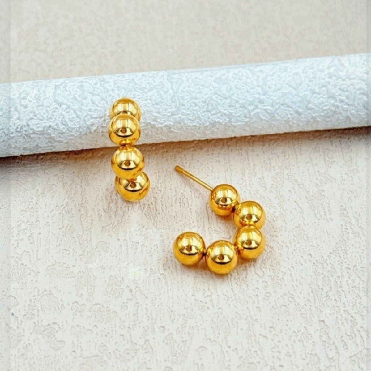 Boucles d'oreilles Créoles Billes