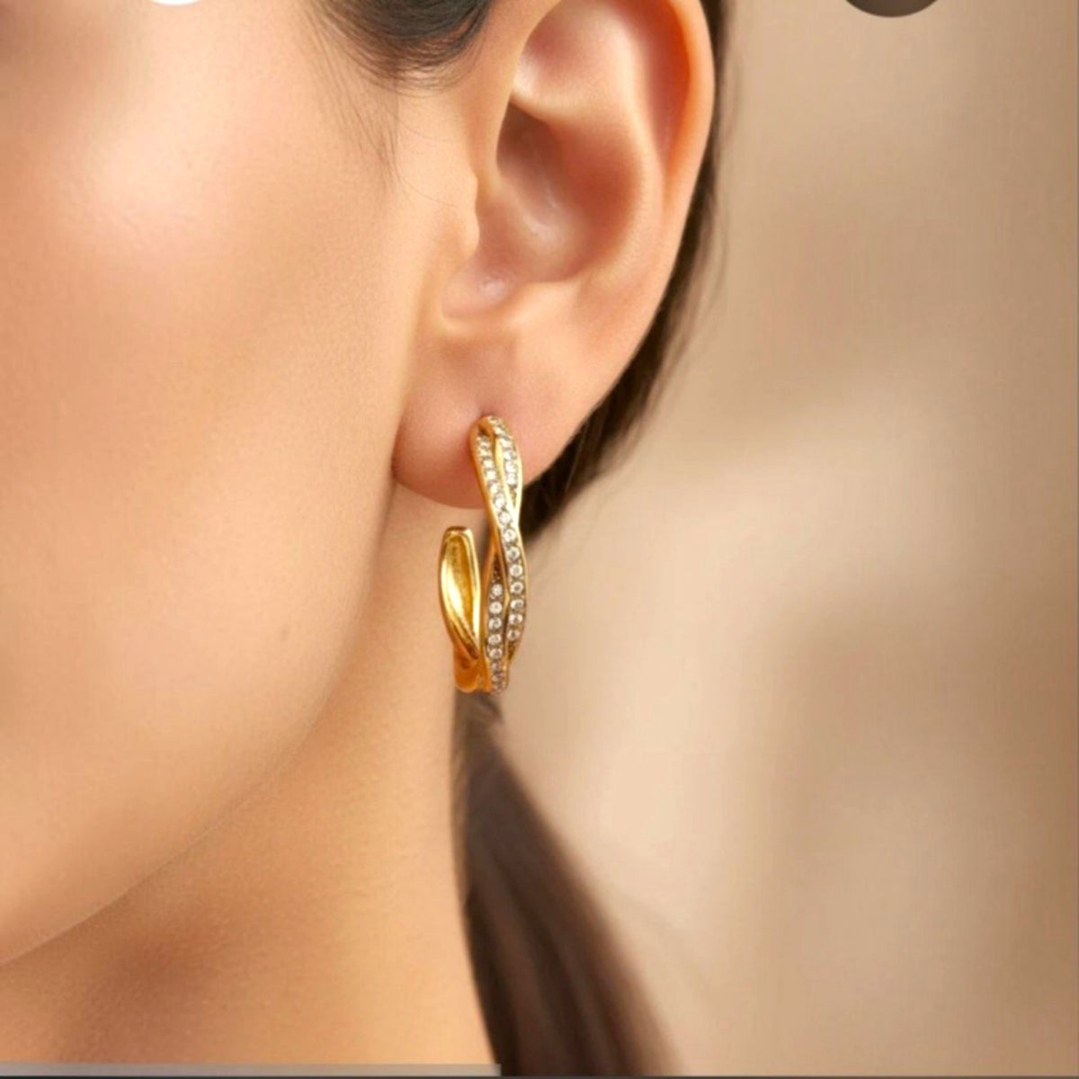 Boucles d'oreilles Torsadées